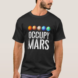Camiseta Occupy Mars Costume Mars Costume planetas de vestu