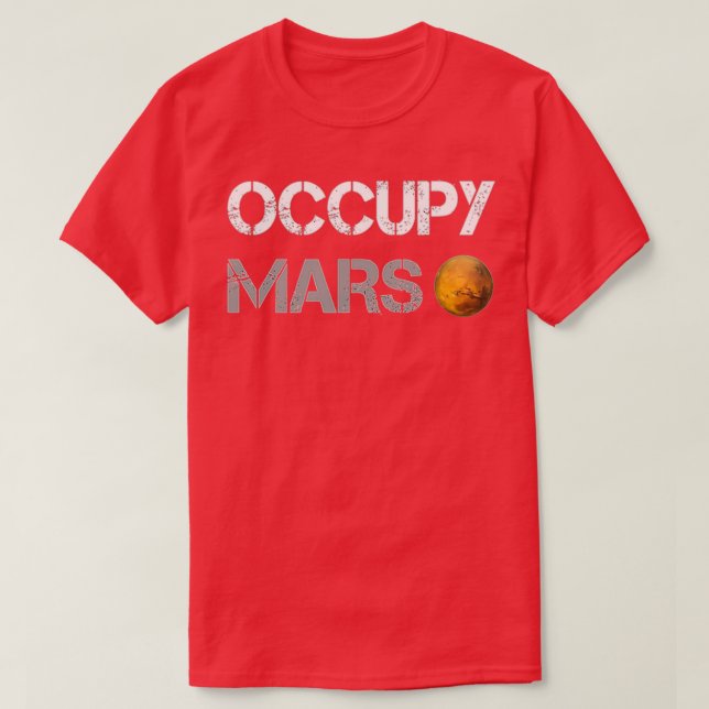 Camiseta Occupy Mars (misión SpaceX) - Elon Musk Aovers Gi (Diseño del anverso)