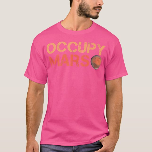 Camiseta Occupy Mars Planet Terraformation Solar System Ast (Anverso)