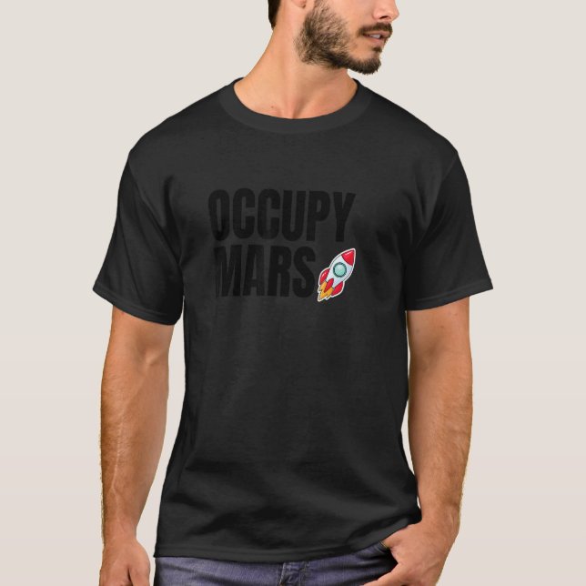 Camiseta Occupy Mars Retro Vintage 4 (Anverso)
