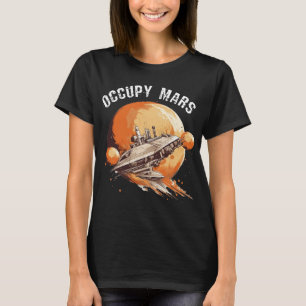 Camiseta Occupy Mars Space Explorer Astronomy Rocket Scienc