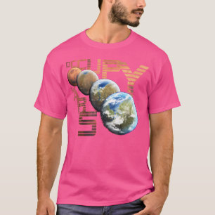 Camiseta Occupy Mars Terraform Space Astronomía Alien Life