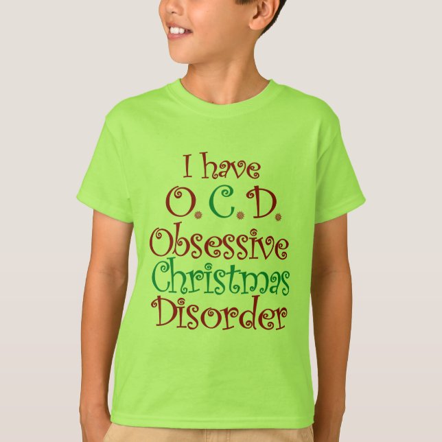 Camiseta OCD - Desorden obsesivo del navidad (Anverso)