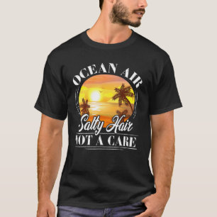 Camiseta Ocean Air Salty Hair Beach Vacation Beach Time Sal