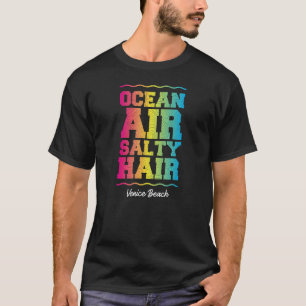 Camiseta Ocean Air Salty Hair Venice Beach Retro Tropical T