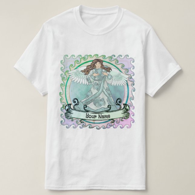 Camiseta Ocean  angel  (Diseño del anverso)