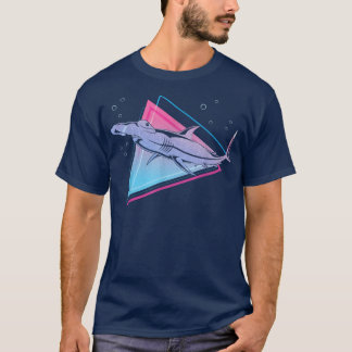 Camiseta Ocean Animal 90 Art Retro Vaporwave Hammerhead Sh