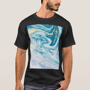 Camiseta Ocean Art: Marble Agate Swirls.