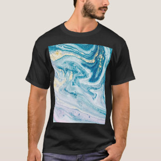 Camiseta Ocean Art: Marble Agate Swirls.