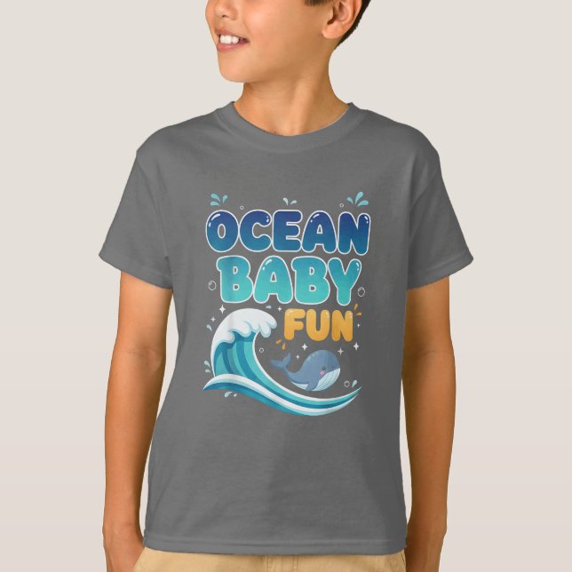 CAMISETA OCEAN BABY  DIVERSIÓN (Anverso)