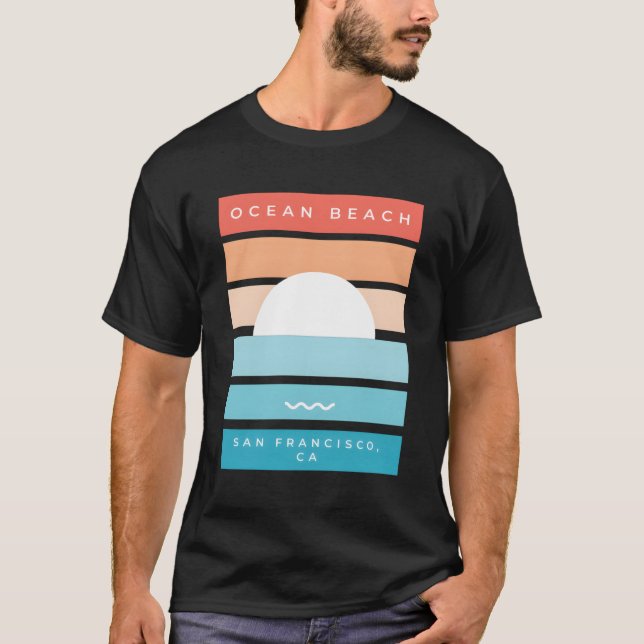 Camiseta Ocean Beach Sunset San Francisco Ca (Anverso)