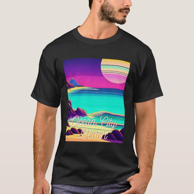 Camiseta Ocean City Beach Maryland Parasdise (Anverso)