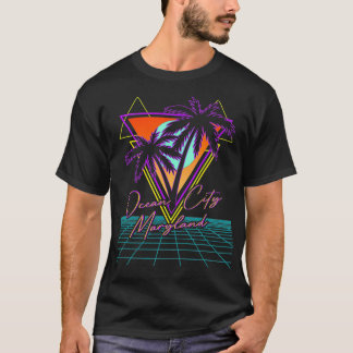 Camiseta OCEAN CITY MARYLAND Beach Vacation Retro 80 Vinta
