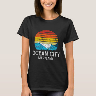 Camiseta Ocean City Maryland Md Vintage Beach Ocean Family