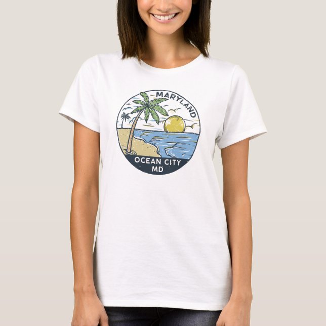 Camiseta Ocean City Maryland Vintage (Anverso)