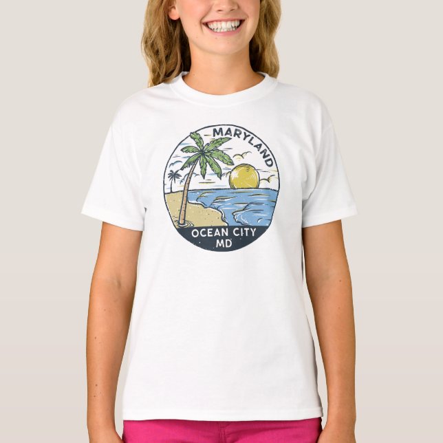 Camiseta Ocean City Maryland Vintage (Anverso)