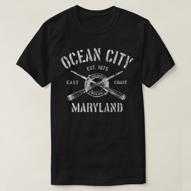 Camiseta Ocean City MD Vintage (Diseño del anverso)