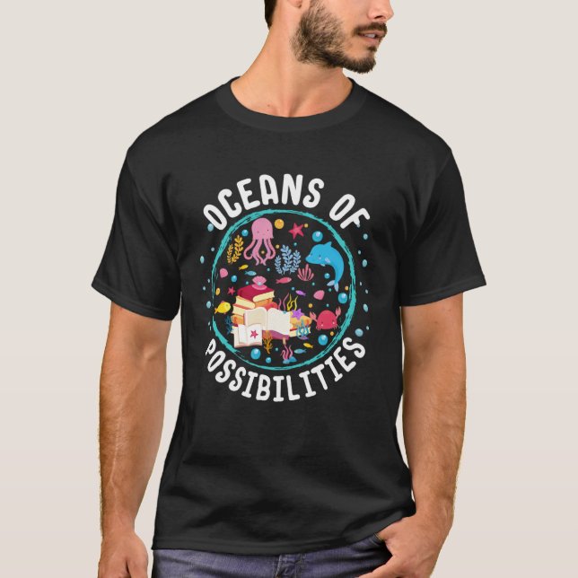 Camiseta Ocean Creatures Summer Reading Possibilities Libra (Anverso)
