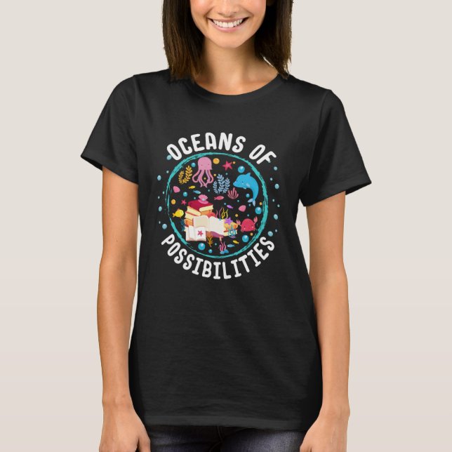 Camiseta Ocean Creatures Summer Reading Possibilities Libra (Anverso)