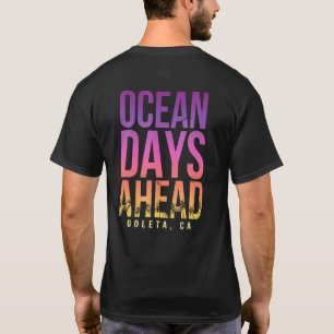 Camiseta Ocean Days Atrás de Goleta Beach California Beach