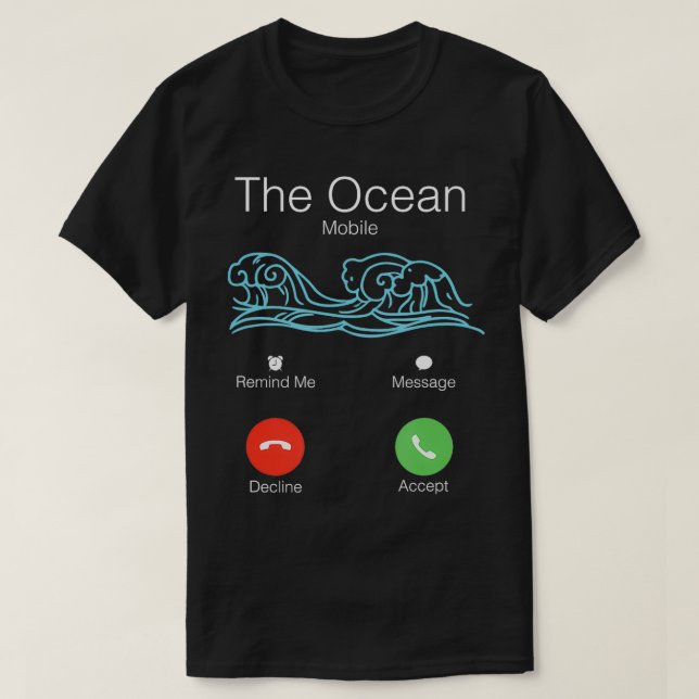 Camiseta Ocean Is Calling Beach Surfer Gift (Diseño del anverso)
