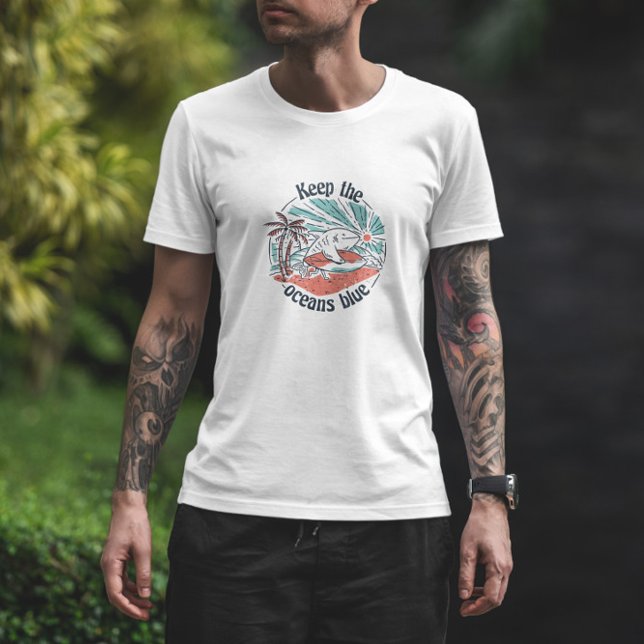 Camiseta Ocean Preservation Surfing Shark (Subido por el creador)