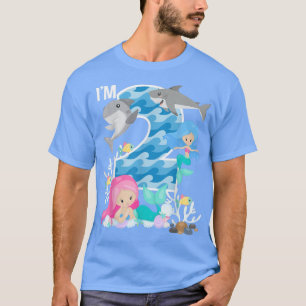 Camiseta Ocean Sharks and Mermaids 1st Birthday 1 Year Old