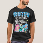 Camiseta Ocean Sharks and Mermaids Sister Birthday Crew Sea<br><div class="desc">Ocean Sharks and Mermaids Sister Birthday Crew Sea Party  .</div>
