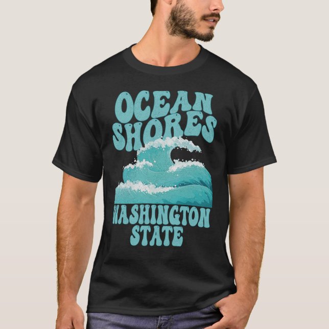 Camiseta Ocean Shores Washington (Anverso)