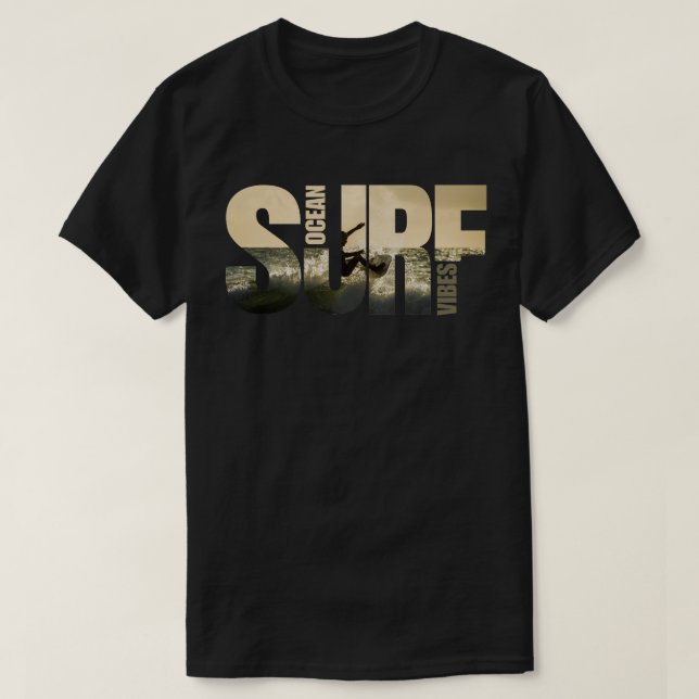 Camiseta Ocean Vibes Amante del Surf  (Diseño del anverso)