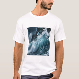 Camiseta Ocean Waves & Sea Foam Graphic T-Shirt for Men