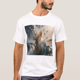 Camiseta Ocean Waves & Sea Foam Graphic T-Shirt for Men