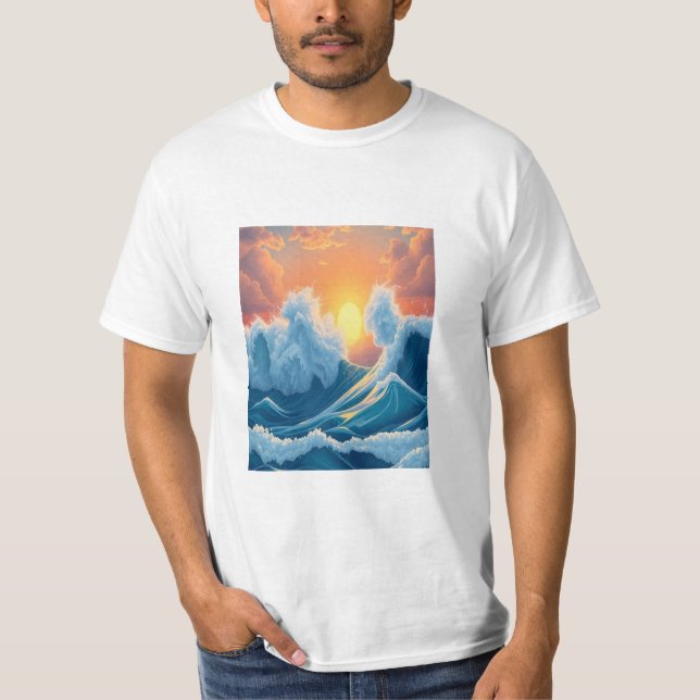 Camiseta Ocean Waves T-Shirt (Anverso)