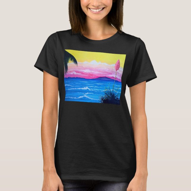 Camiseta Océano al Atardecer  (Anverso)