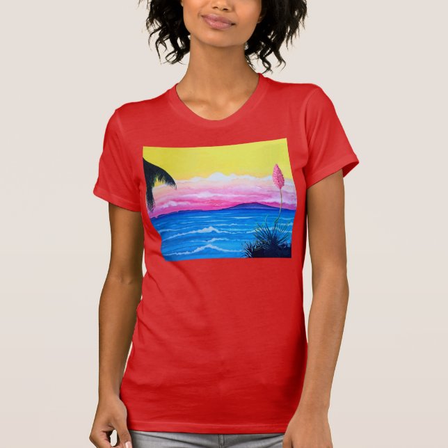 Camiseta Océano al Atardecer (Anverso)