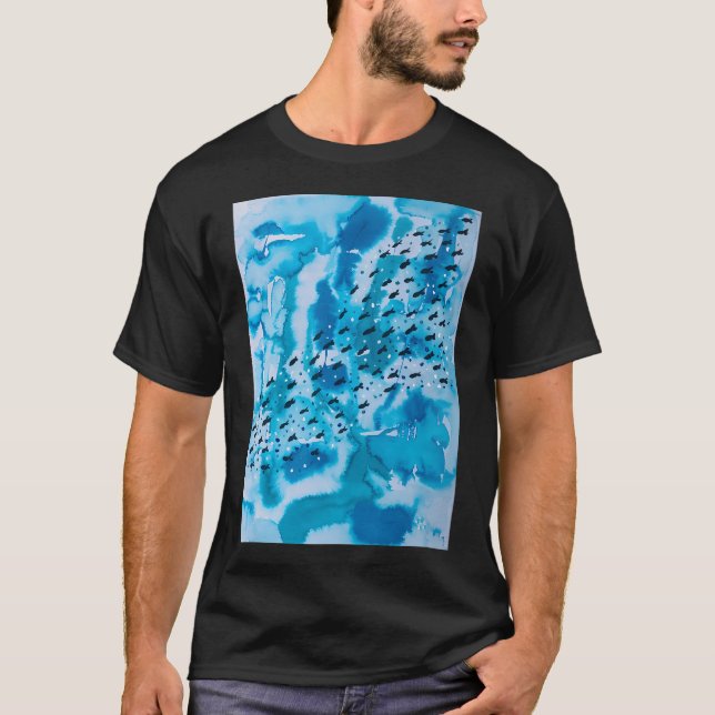 Camiseta Océano Azul (Anverso)