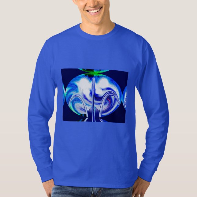 Camiseta Océano azul inteligente de moda trendy (Anverso)