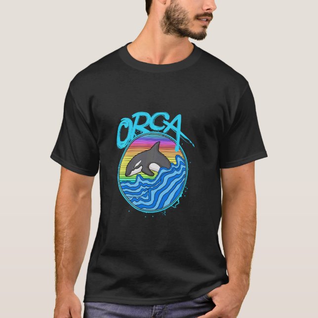 Camiseta Océano ballena asesina Orca Long Sleeve (Anverso)