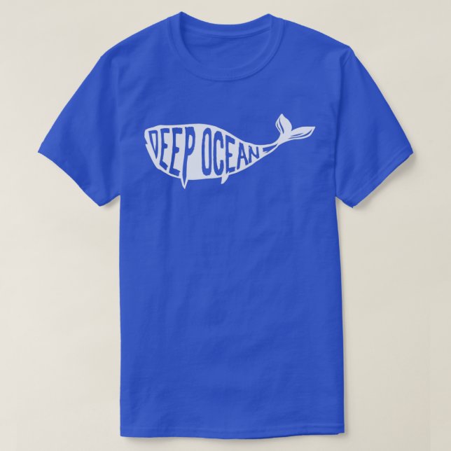 Camiseta Océano de ballena de buceo (Diseño del anverso)