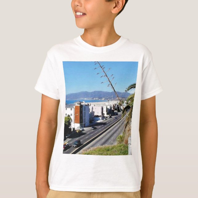 Camiseta Océano de Santa Mónica de la playa (Anverso)