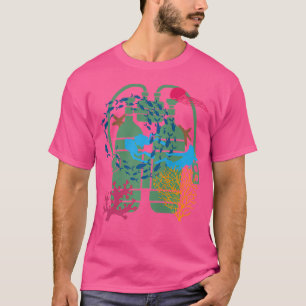 Camiseta Océano Doble Tanque Tecnológico Buceando Mar Freed