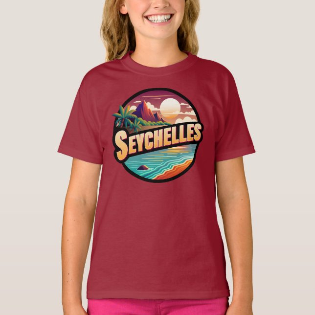 Camiseta Océano Índico de las Islas Seychelles (Anverso)