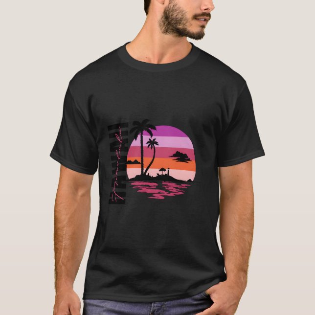 Camiseta Océano Índico Escenario De Honolulu Hawaii (Anverso)