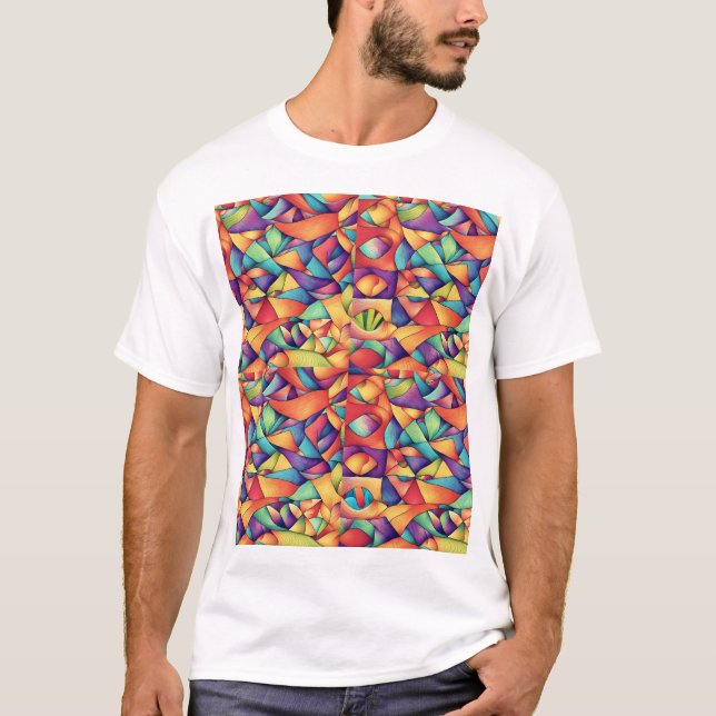 Camiseta Océano psicodélico (Anverso)