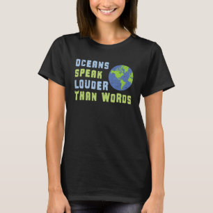 Camiseta Océanos Crecientes Cambio Climático Día de la Tier
