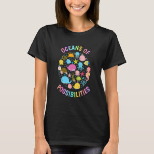 Camiseta Océanos Cuidados De Posibilidades De Lectura Veran
