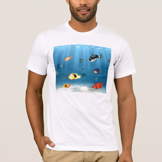 Camiseta Océanos de pescados (Anverso)