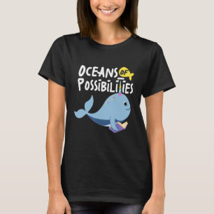 Camiseta Océanos De Posibilidades De Lectura De Animales Ma