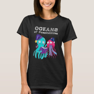 Camiseta Océanos De Posibilidades De Lectura De Animales Ma