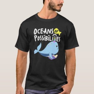 Camiseta Océanos De Posibilidades De Lectura De Animales Ma
